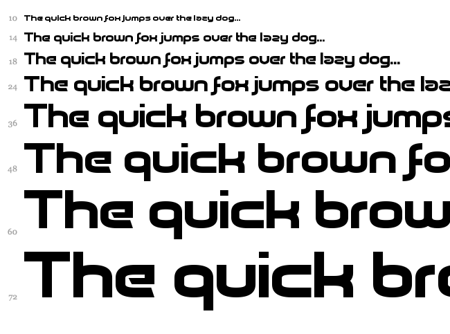 Pickle Pushing font waterfall